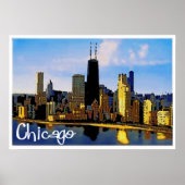 Poster Chicago Skyline (Devant)