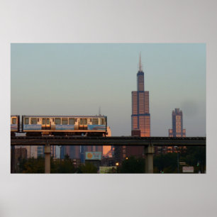 Poster Chicago Skyline
