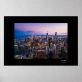Poster Chicago Skyline (Devant)