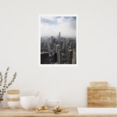 Poster Chicago Skyline (Cuisine)