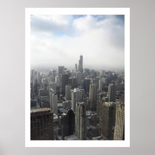 Poster Chicago Skyline (Devant)