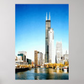 Poster Chicago Skyline (Devant)