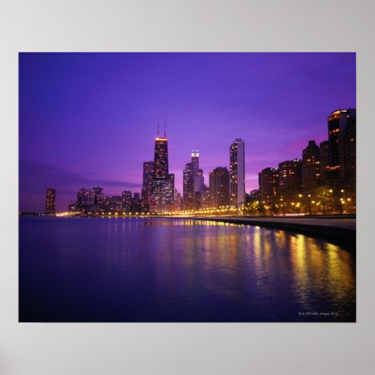 Poster Chicago Skyline (Devant)