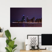 Poster Chicago Skyline (Bureau à domicile)