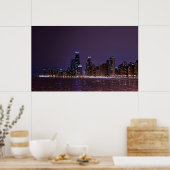 Poster Chicago Skyline (Cuisine)