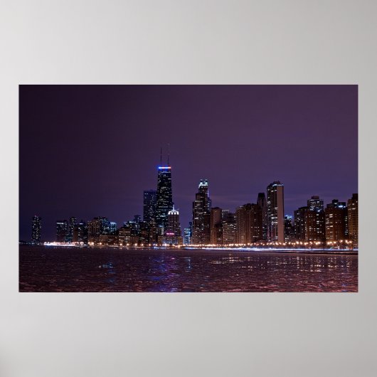 Poster Chicago Skyline (Devant)