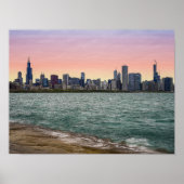 Poster Chicago Skyline (Devant)