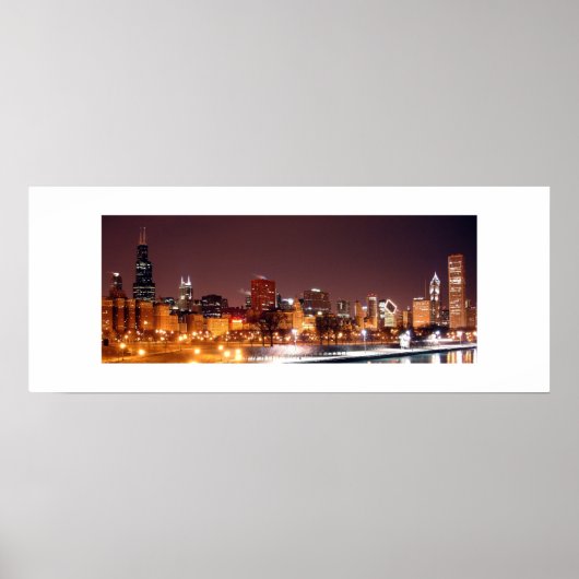 Poster Chicago Skyline (Devant)