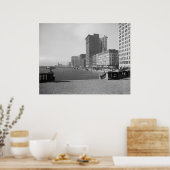 Poster Chicago Skyline (Cuisine)