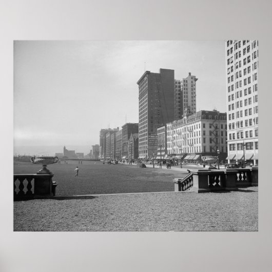 Poster Chicago Skyline (Devant)
