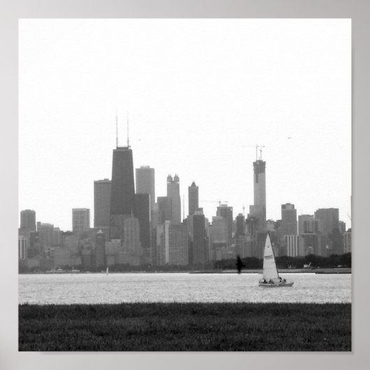 Poster Chicago Skyline (Devant)