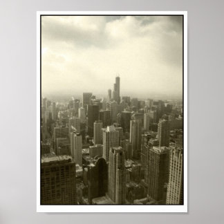 Poster Chicago Skyline