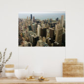 Poster Chicago Skyline de Sears maintenant Willis Tower (Cuisine)