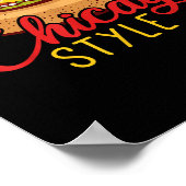 Poster Chicago Style Best Hot Dog Cadeau Hotdog (Coin)
