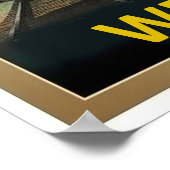 Poster Chicago, train à vapeur, voyage vintage ferroviair (Coin)