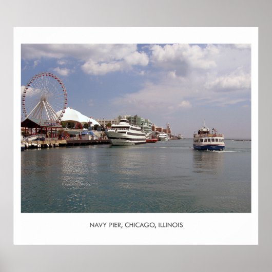 Poster CHICAGO - Une vue de Navy Pier (Devant)