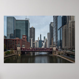 Poster Chicago View, photographie colorée