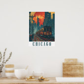 Poster Chicago vintage (Cuisine)
