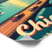 Poster Chicago – Vintage Waterfront (Coin)