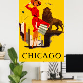 Poster Chicago Windy City (Thuiskantoor)
