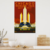 Poster Chicago World's Fair Century of Progress 1933 Post (Cuisine)