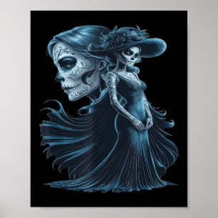Poster Chicano Chicana La Raza Barrio Tatouage Art Décès 