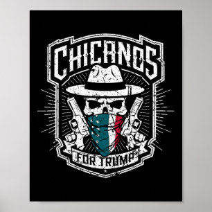 Poster Chicanos Pour Trump
