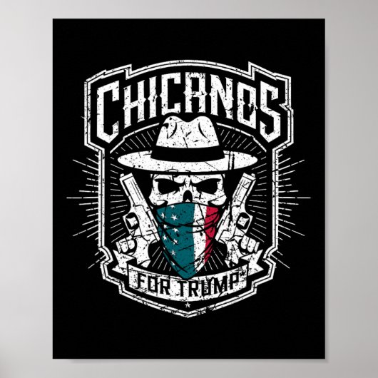 Poster Chicanos Pour Trump (Devant)