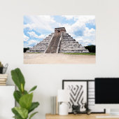 Poster Chichen Itza (Bureau à domicile)
