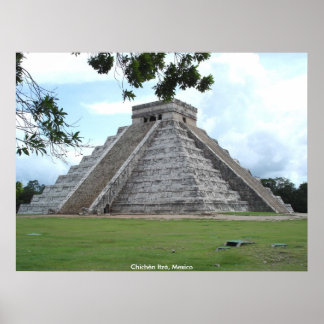 Poster Chichen Itza, Mexique