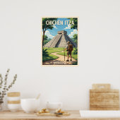 Poster Chichén Itzá Mexique – Temple de Kukulcán (Cuisine)