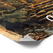 Poster Chichen Itza Mexique Vintage voyage (Coin)