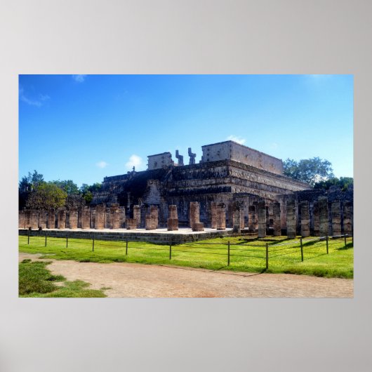 Poster Chichen Itza. Temple des guerriers (Devant)