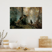 Poster Chichkine, Ivan - Matin dans une forêt de pins (Cuisine)