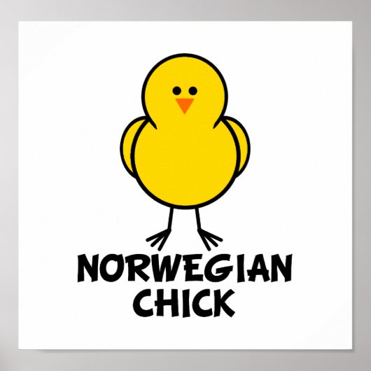 Poster Chick norvégien (Devant)