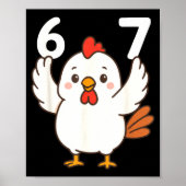 Poster Chicken 67 Meme Six Seven Funny Gen Alpha  (Devant)