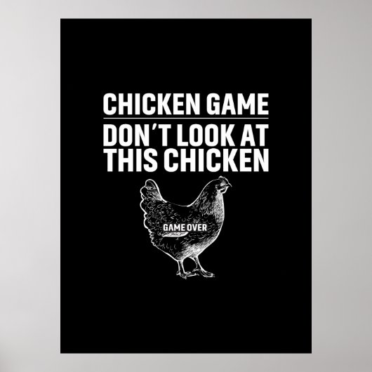 Poster Chicken Art Chicken Game (Devant)