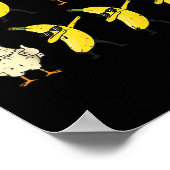 Poster Chicken Banana Dance Dab Dance Amusante Danse Mème (Coin)