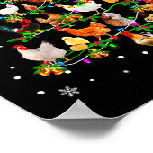 Poster Chicken Christmas Tree Ornament Decor Xmas (Coin)