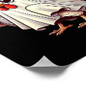Poster Chicken Ghost Ultrygeist Funny Halloween Farmer  (Coin)