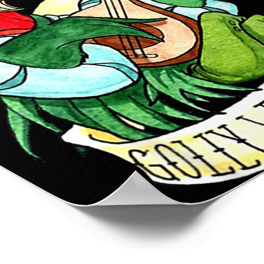 Poster Chicken Sing O De Lally Golly What A Day Funny (Coin)