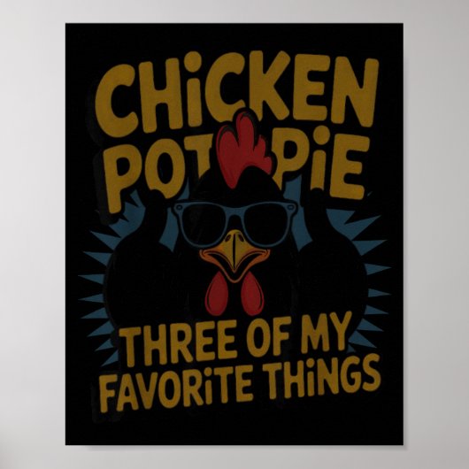 Poster Chicken T E Farm Humor Funny Chicken Laugh Moment  (Devant)