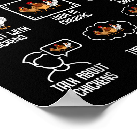 Poster Chicken Things I Do In My Spare Time Women Men Kid (Coin)