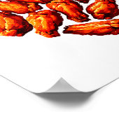 Poster Chicken Wings Are My Valentine Heart Funny Valenti (Coin)