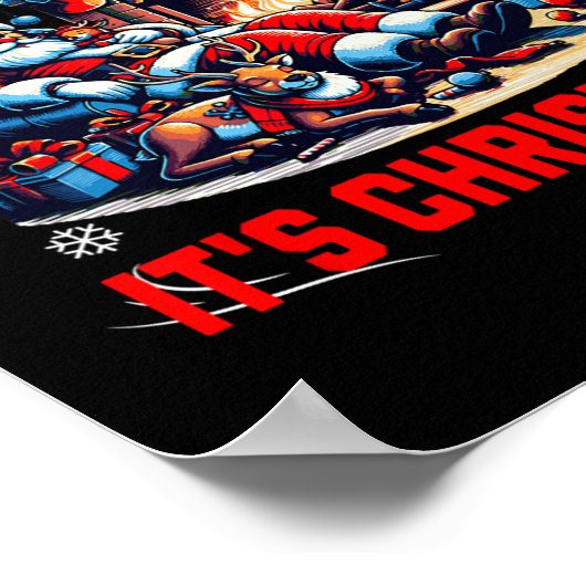 Poster Chickenleigh C'est Noël Drôle Noël Tee (Coin)