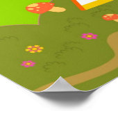 Poster Chicks and orange tree (Coin)