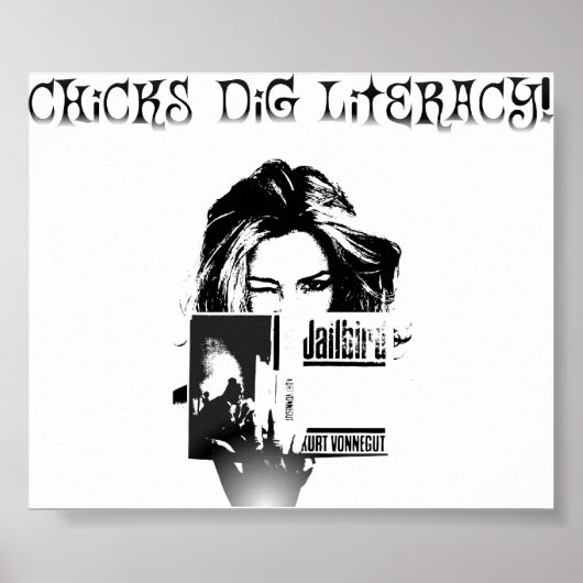 Poster Chicks Dig Literacy (Devant)