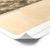 Poster Chico, CA. Carte panoramique 1871 (0272A) (Coin)