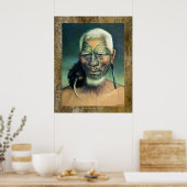 Poster Chieftain Maori NZ Tukukino par Gottfried Lindauer (Cuisine)