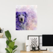 Poster Chien 140 Golden Retriever (Bureau à domicile)